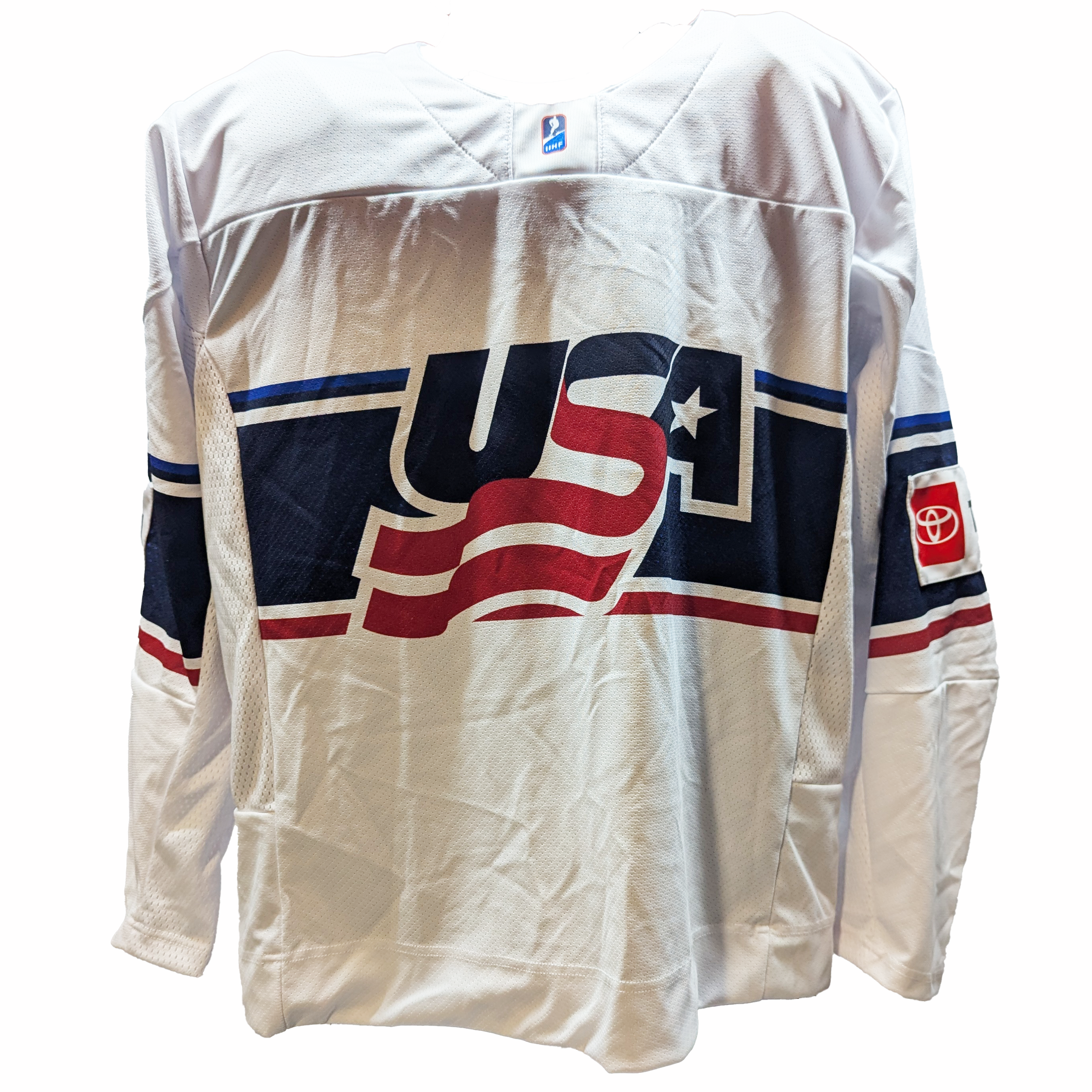 Tackla - Maillot de match féminin d'occasion de l'équipe américaine IIHF (blanc)
